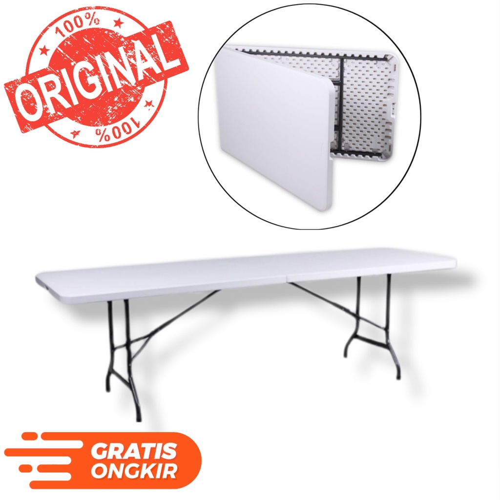 Lifetime Meja Taman Lipat 182 Cm - Putih