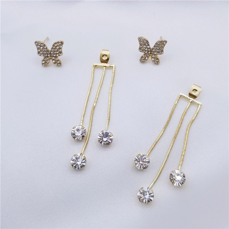 Anting Rumbai Panjang Desain Kupu-Kupu Untuk Wanita Butterfly