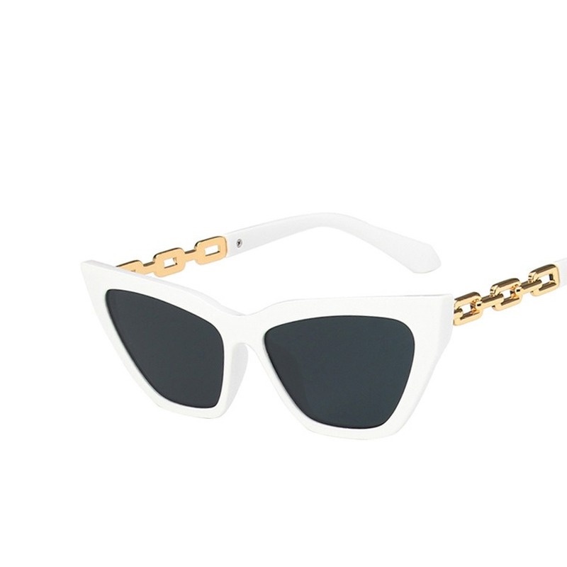 Kacamata Hitam Model Cat Eye Hollow Gaya Retro Hip Hop Modern