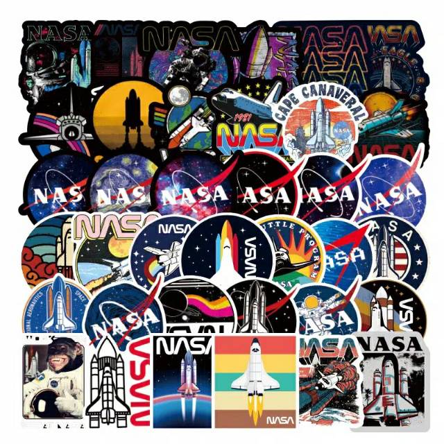 Stiker Nasa Luar Angkasa 40Pcs