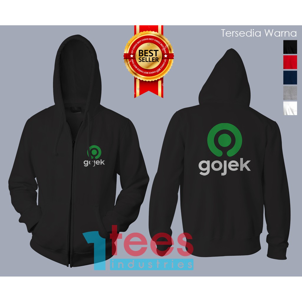 JAKET HOODIE ZIPPER GOJEK NEW LOGO