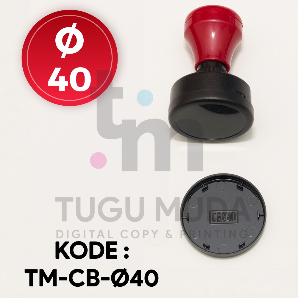 Gagang Stempel Flash BULAT/LINGKARAN D40 (∅40mm) - TM-CB-DIAMETER 40