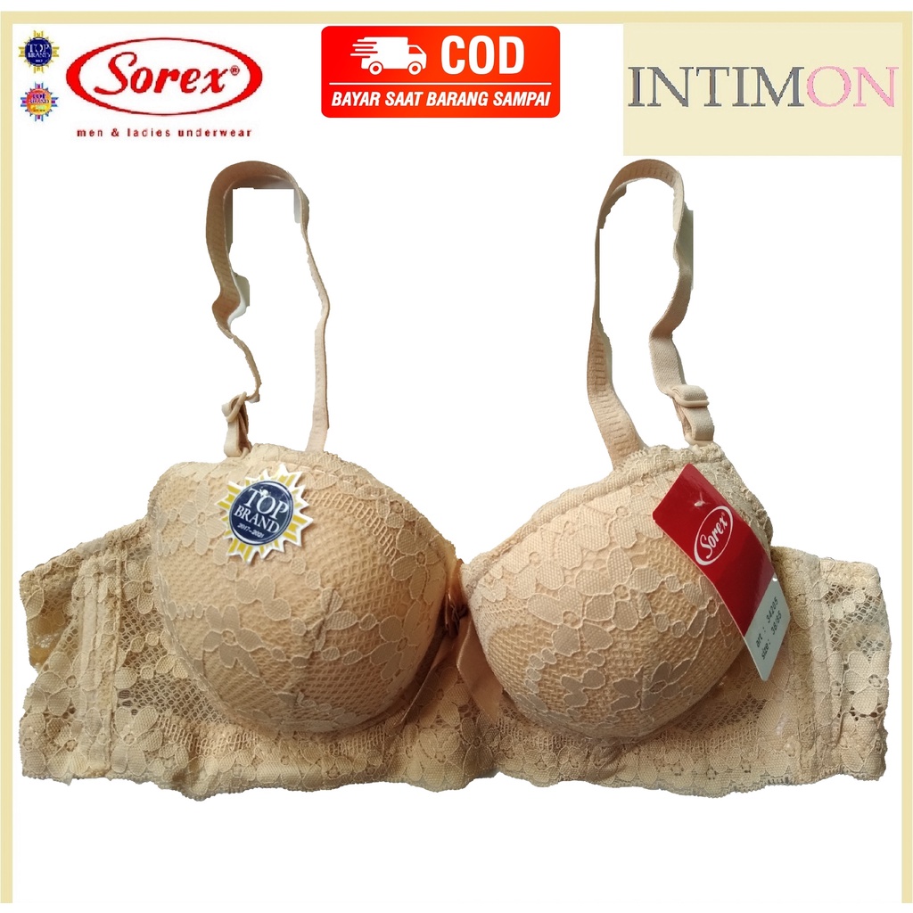 BH BRA RENDA SOREX  34205 BRUKAT BUSA SEDANG CUP B KAWAT PAKAIAN DALAM WANITA MOTIF RENDA