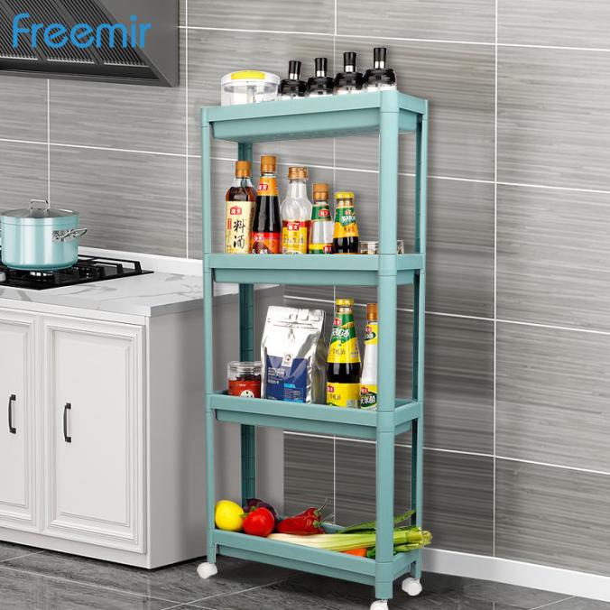 New Freemir Rak Dapur Rak Bumbu Plastik Serbaguna - 4 Susun