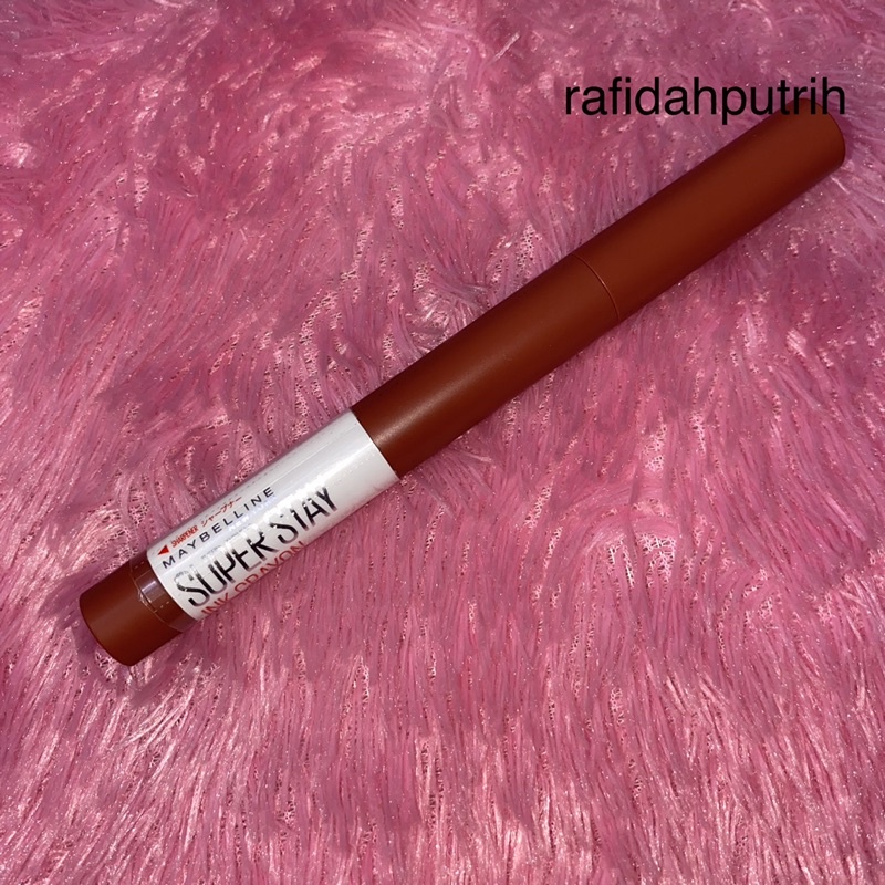 Preloved PL Maybelline Superstay Ink Crayon Matte Lipstick 8 jam 8 20 Enjoy The View Lip Liner Lip C