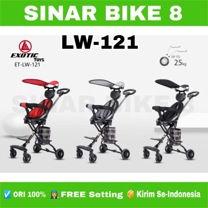 Kereta Dorong Anak Bayi Magic Stroller EXOTIC LW 121 Kanopi