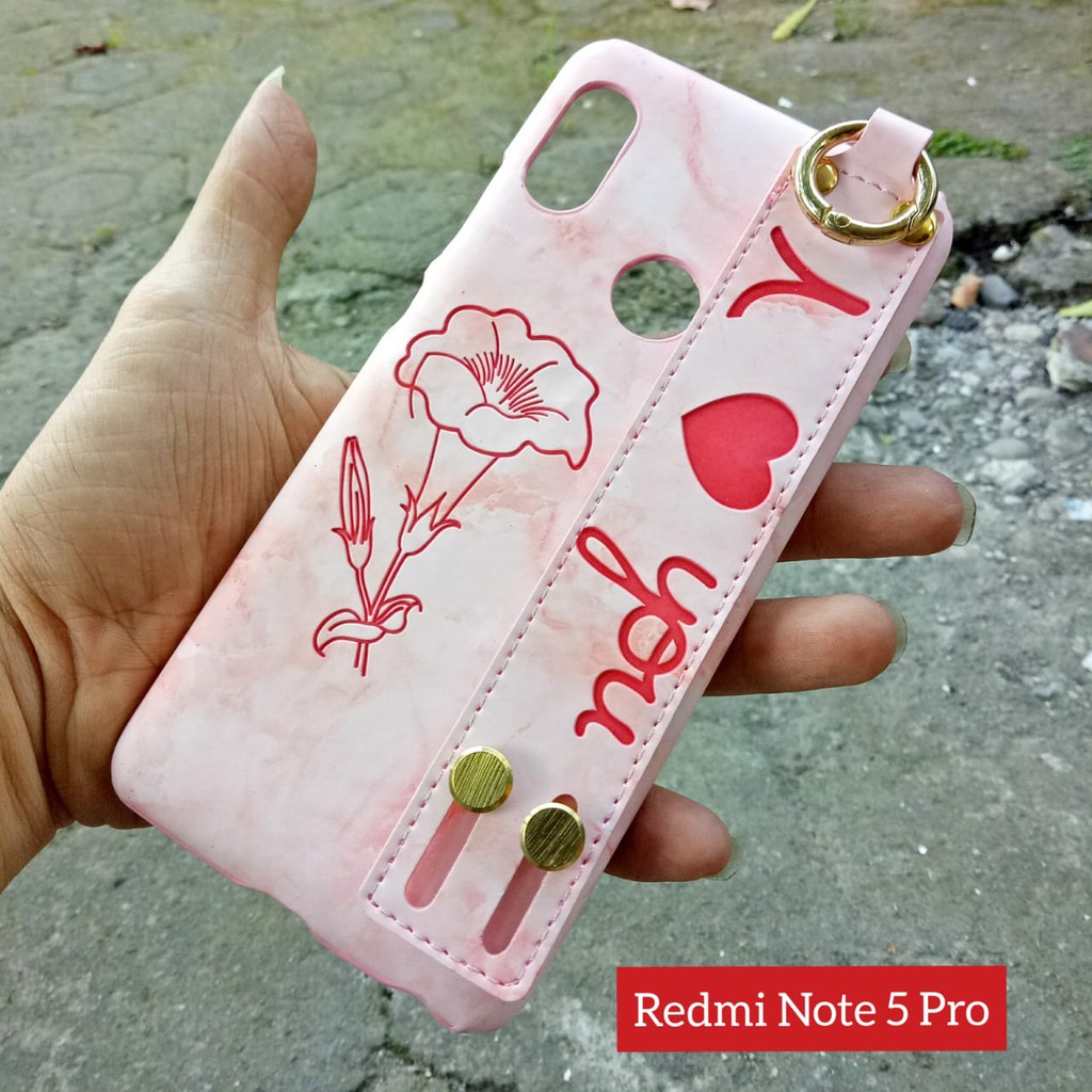 Case Redmi Note 5 Pro Hand Strap Super Cantik Best Seller