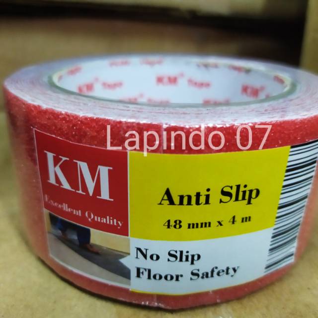 

Safety Walk KM Tape warna Merah / anti licin size 2 in x 4 Mtr