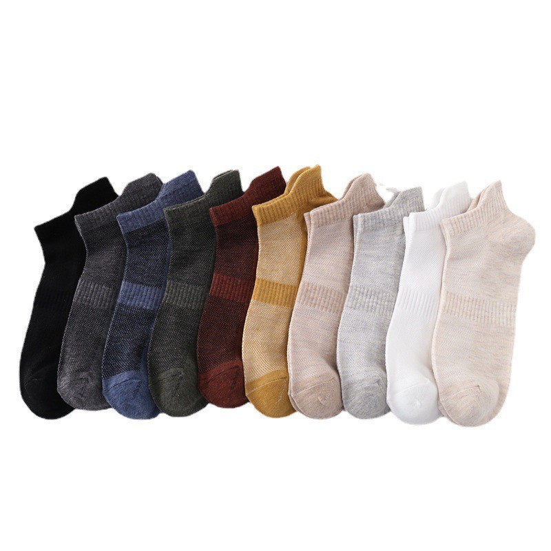 KAOS KAKI COWOK LOW CUT IMPORT SOCKS PRIA WANITA BREATHABLE DENGAN LUBANG ANGIN (KIM)