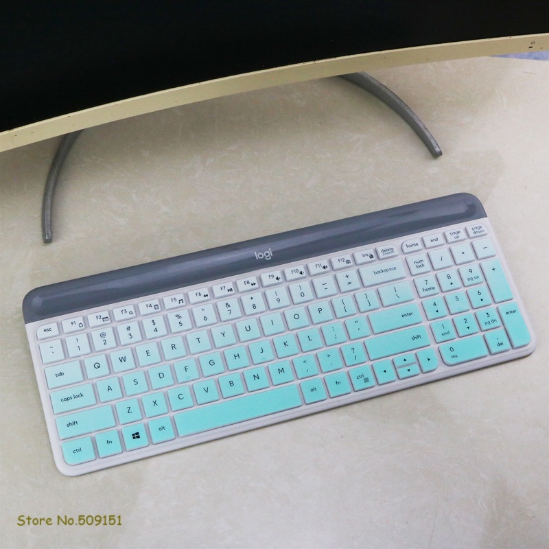 Cover Pelindung keyboard Wireless Logitech MK470 K580 Slim Bahan Silikon Anti Debu