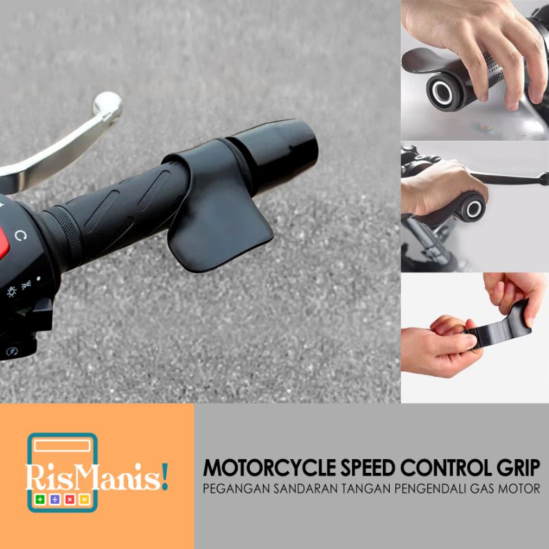 MOTORCYCLE SPEED CONTROL GRIP - Sandaran Tangan Holder Penahan Atur Gas Pegangan Stang Sepeda Motor