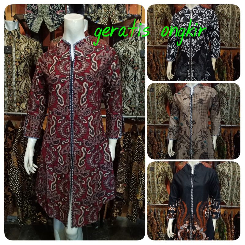 TUNIK BATIK BUSANA WANITA MODERN TERLARIS [PREMIUM QUALITY]