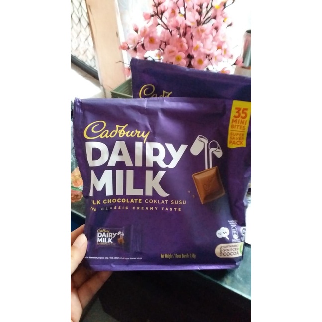 

CADBURY DAIRY MILK CHOCOLATE MADE FOR SHARING 35 MINI BITES MALAYSIA