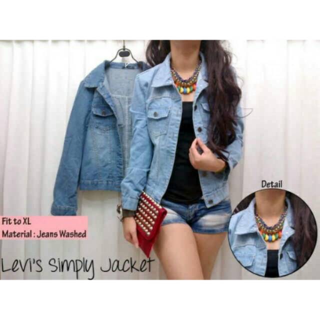 Jaket Jeans Wanita Bahan Bajatex  Shopee Indonesia