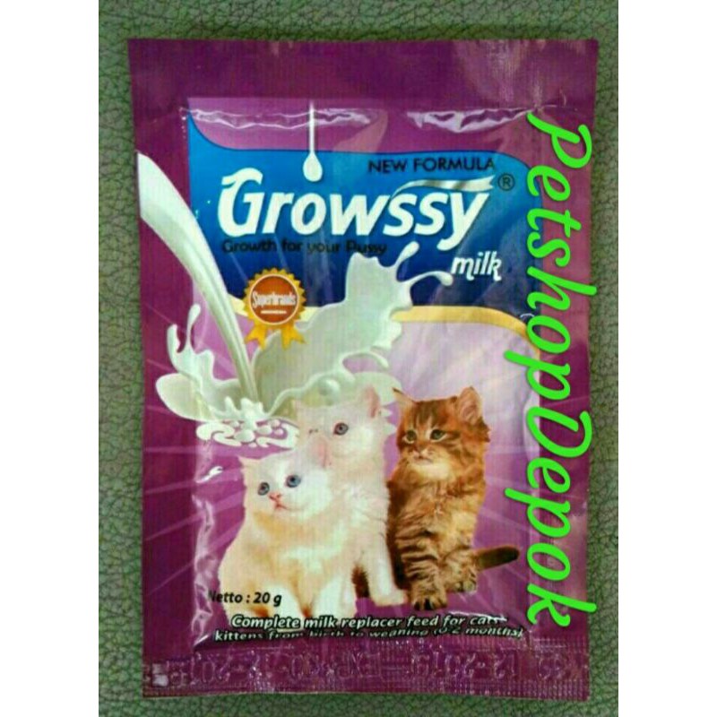 Susu Kucing Growssy Sachet 20gr Susu kitten