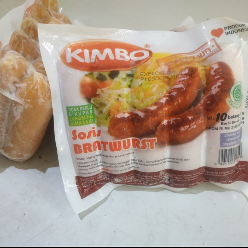 

Kimbo Sosis Bratwurst Original 500g / Sosis Besar / Sosis Enak