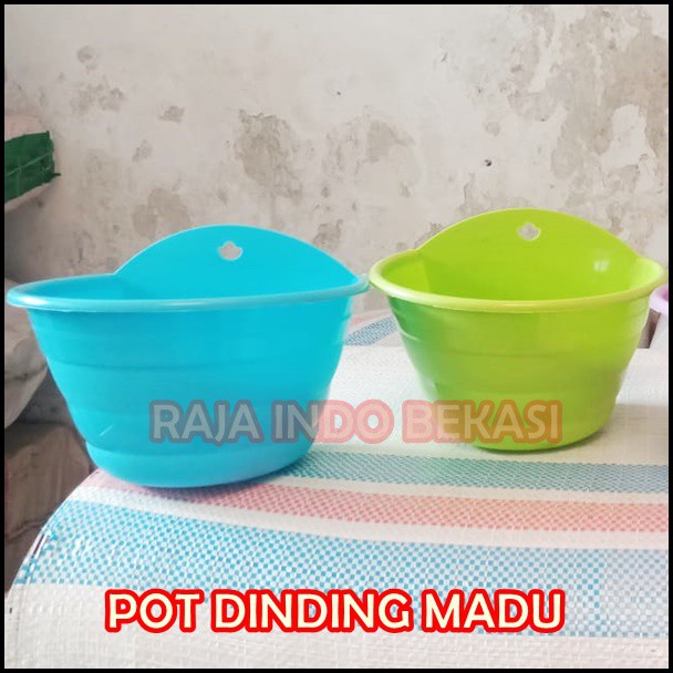 Pot Dinding Madu Putih Hijau Biru Ungu Pot Tempel Madu Putih - Bukan Pot Dinding Argo Gentong Tawon