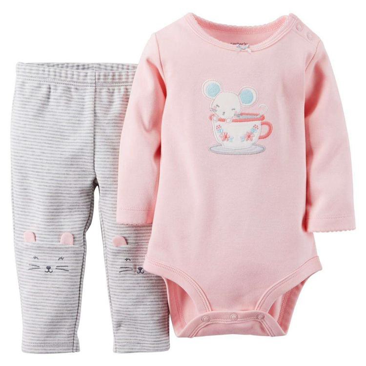 Jumper Bayi  CARTER  CARTERS  Set 2 in 1 lengan panjang  dan 