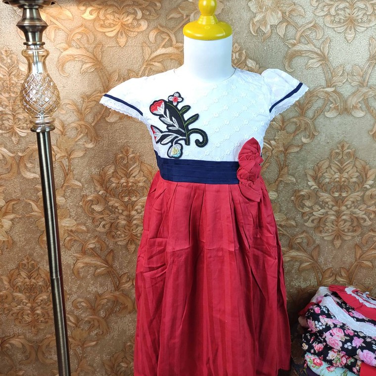 Dress Anak Perempuan Gaun Anak Lucu 4 - 7 Tahun Baju Anak Cewek Perempuan