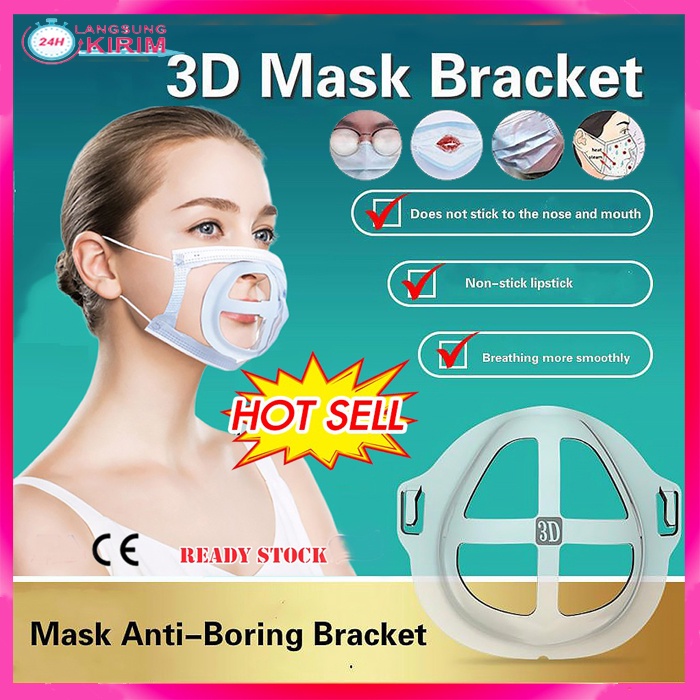 [Promosi Terbaru]Penyangga Masker Mask Bracket Support 3D Anti Sesak Anti Pengap