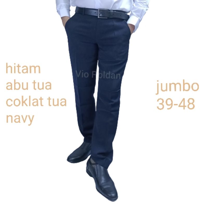 Celana Bahan Panjang Jumbo Big Size 39-48 Celana Kerja Celana Kantor Celana Formal  Celana Pria