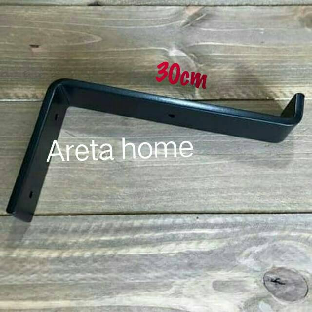 Rak ambalan besi plat tempel dinding plat z