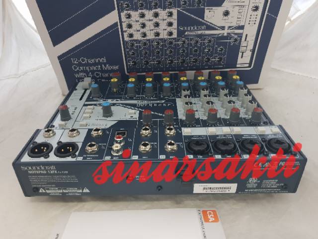 MIXER AUDIO SOUNDCRAFT NOTEPAD12FX?NOTEPAD 12FX ( ORIGINAL )