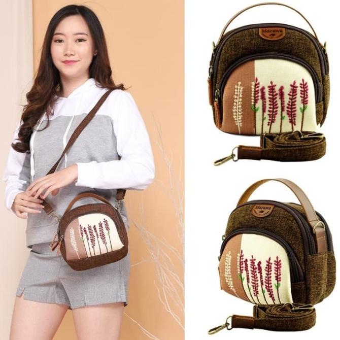 Marawa Quna Lavin Tas Wanita Selempang Handmade Kanvas