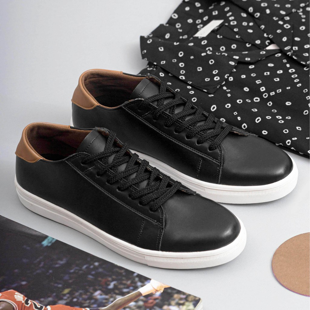 ALTER BLACK |ManNeedMe x FSTP| Sepatu Sneakers Pria Casual ORIGINAL