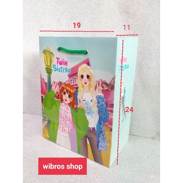 

paper bag karakter /Tas kertas okey /paper bag ulang Tahun karakter