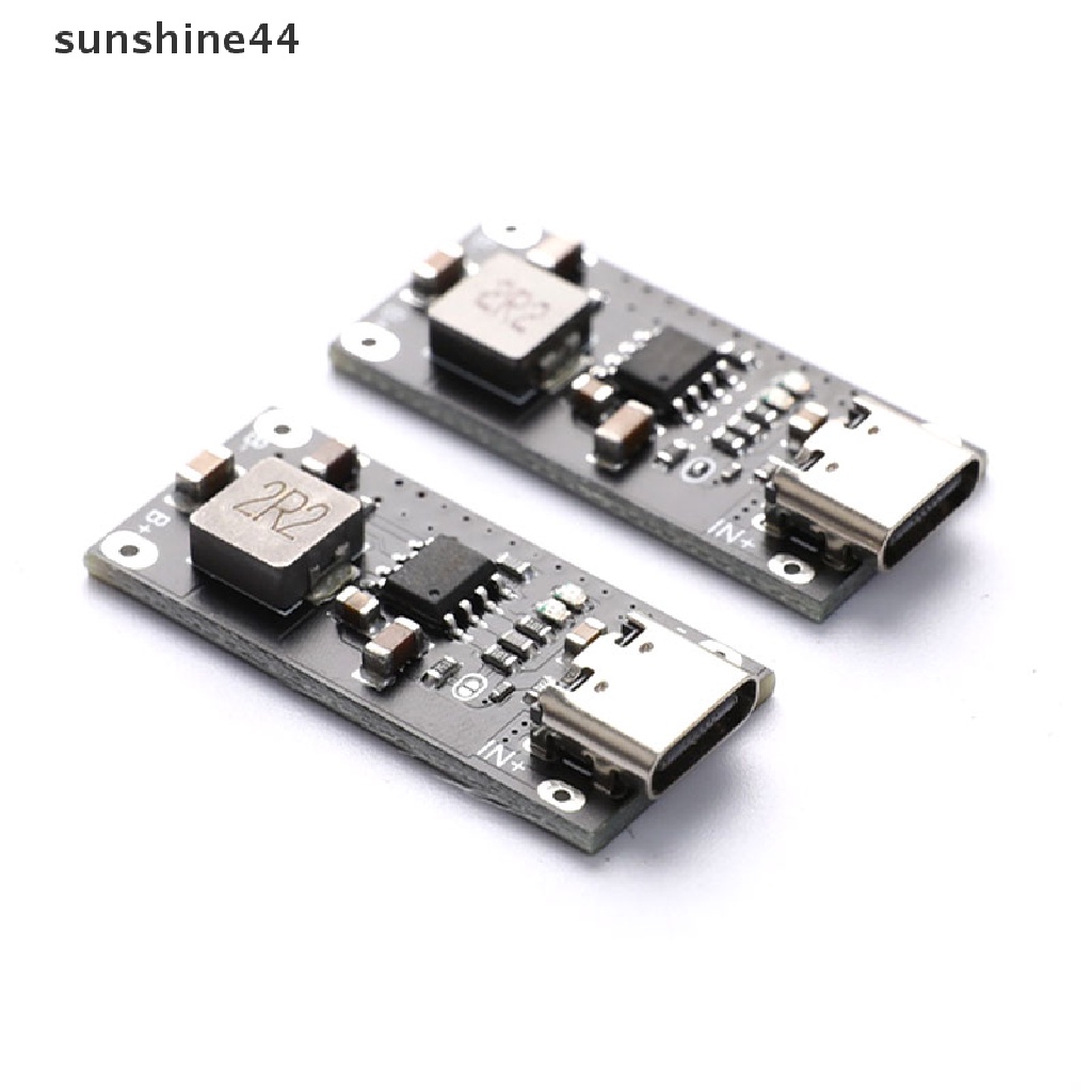 Sunshine Modul Board Charger Baterai Lithium Li-Ion 18650 Usb Tipe-C 5v 3a