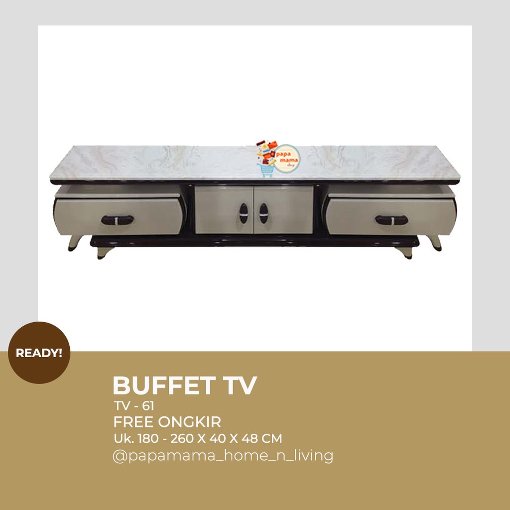 BUFFET TV Minimalis -Rak TV Uk 180 cm- Tempat Tv - 61 - Medan