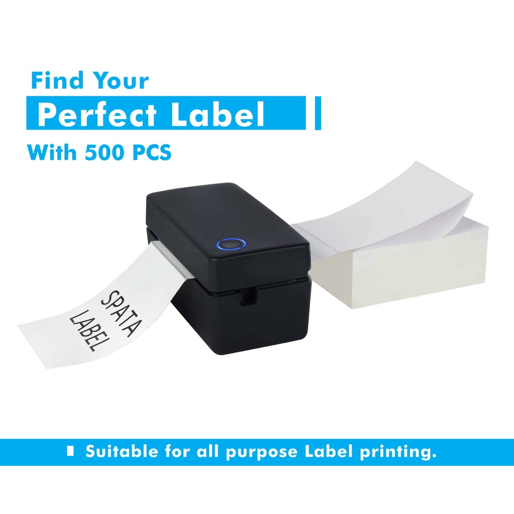 

RB KERTAS THERMAL LABEL STICKER BARCODE 500PCS LIPAT UKURAN A6 100X150