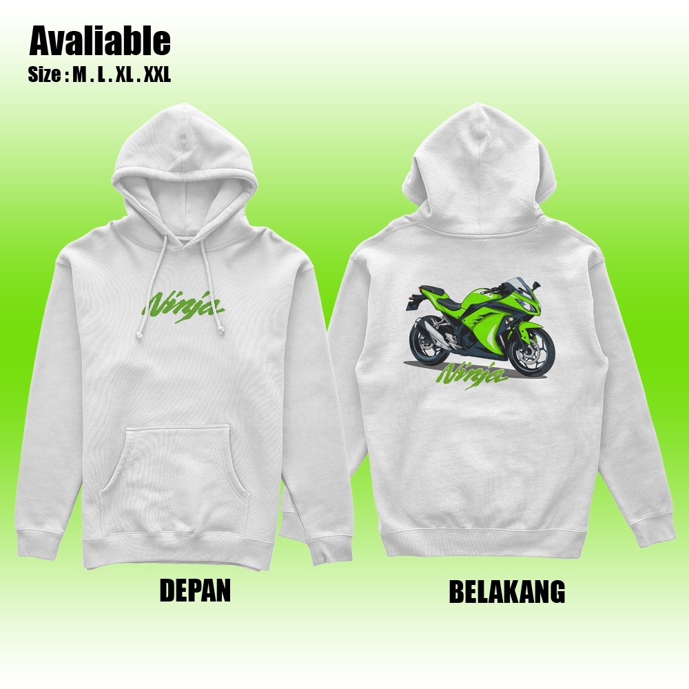 Jaket Sweater Motor Kawasaki Ninja Bahan Tebal