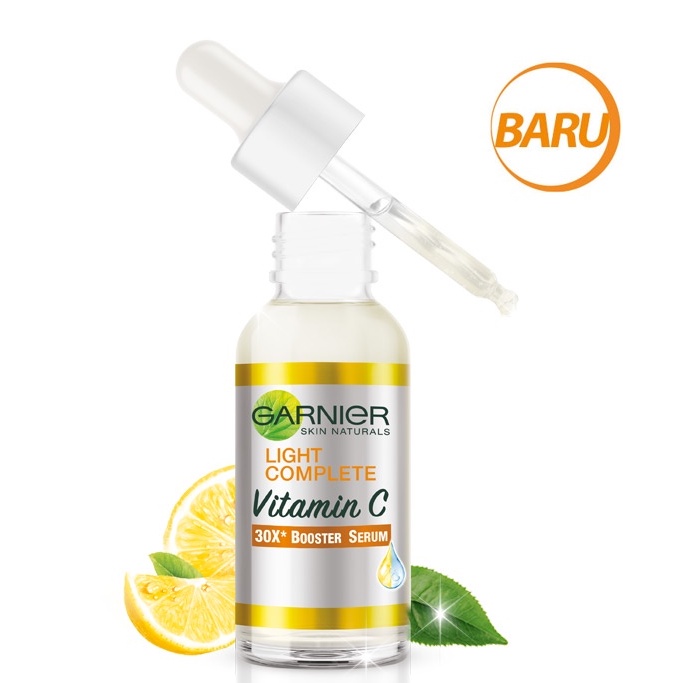 ☘️Yuri Kosmetik☘️ Garnier Serum Booster / Light Complete Vitamin C 30x / Hyaluron 30x / Anti Acne Serum / Serum Muka / 30ml / 15ml / 7.5ml