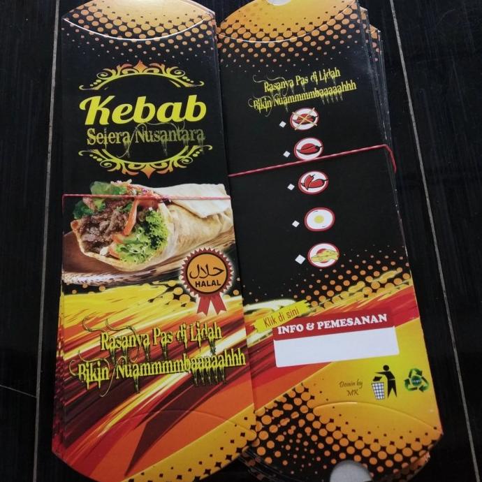 

[COD] Dus / Box kebab full colour isi 100 pcs Murah [COD]