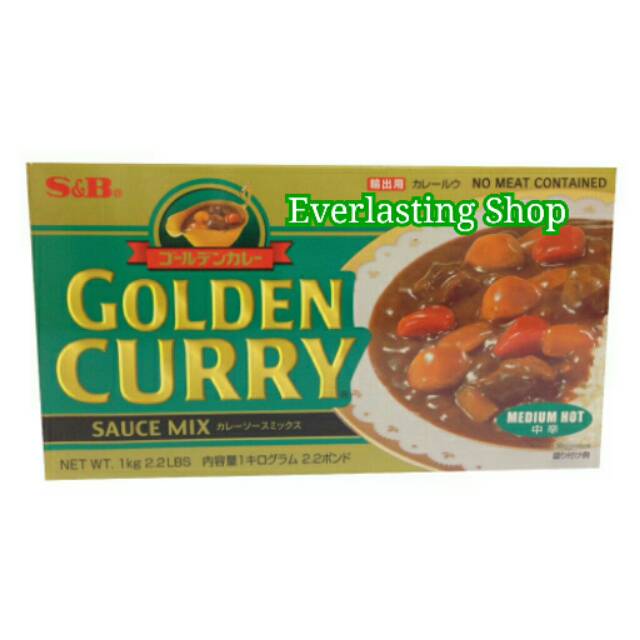 

S&B Japanese Golden Curry Kari Jepang Medium Hot Mild Sedang Pedas Tidak 1000 Gram 1 Kg