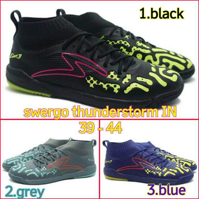 SEPATU FUTSAL SPECS ORIGINAL SWERVO THUNDERSTORM IN BONUS KAOS KAKI SPECS