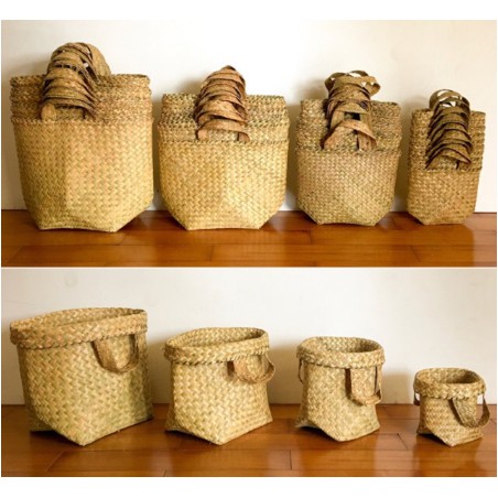SALE Purun Reguler / cover pot anyaman purun / Bakul Purun, Keranjang Purun, Bakul Pasar, Pot Purun