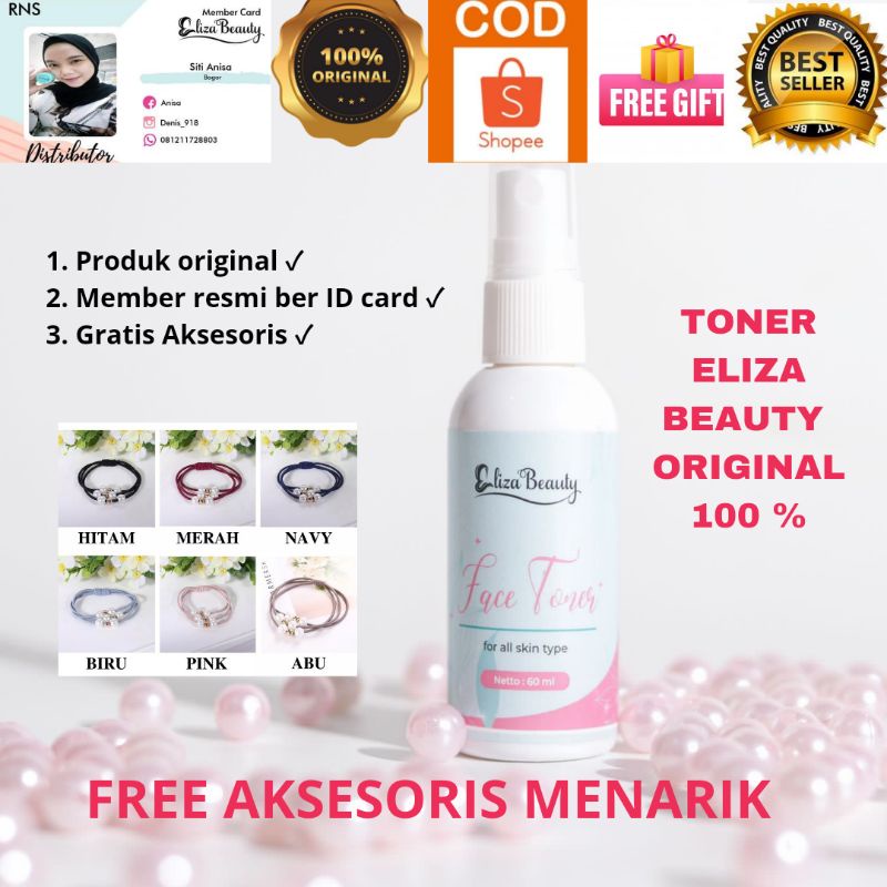 TONER WAJAH ELIZA BEAUTY ORIGINAL 100 % MEMBER RESMI, FACE TONER BEST SELLER TONER ALAMI PENGHILANG 