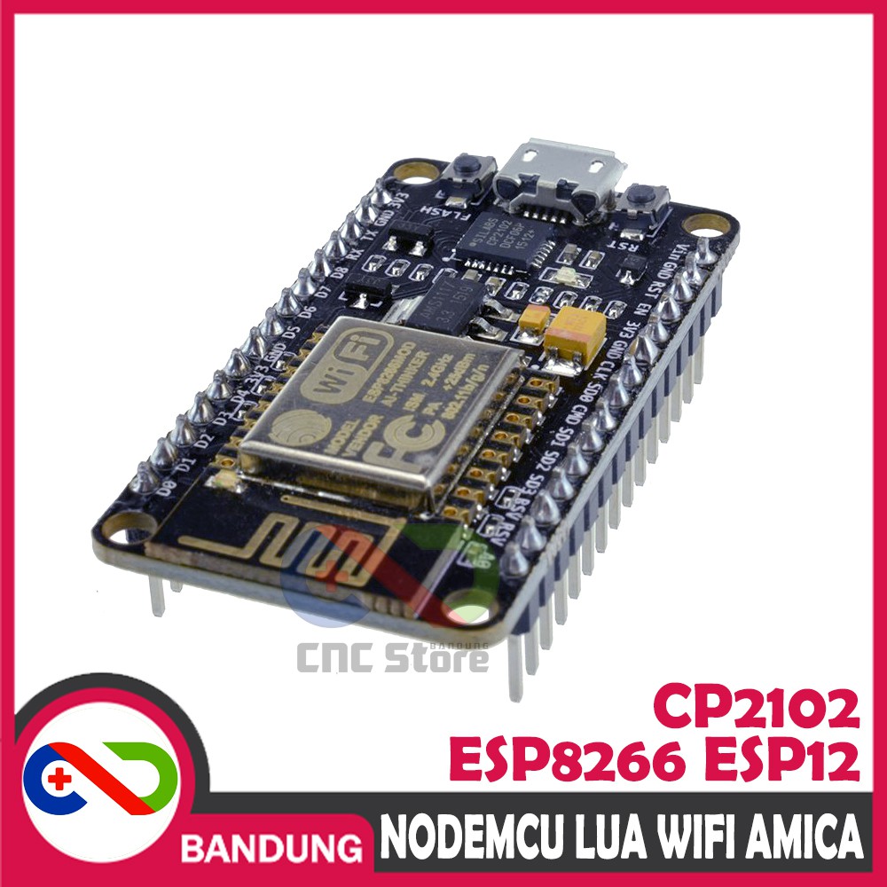 NODEMCU AMICA LUA WIFI V3 4MB 32MBITS FLASH ESP8266 ESP12 CP2102