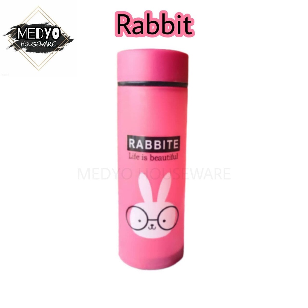 Botol Minum Kaca Termos Kaca Botol Air Unik Motif Animal 450ml-8