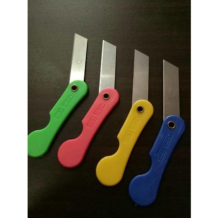 CUTTER LIPAT Mini / Pisau Lipat Kecil / Silet Cuter Warna-Warni