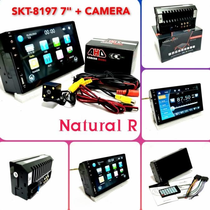 Head Unit Doubledin Skeleton Skt-8197 / 8197 Pendek Free Kamera Mundur