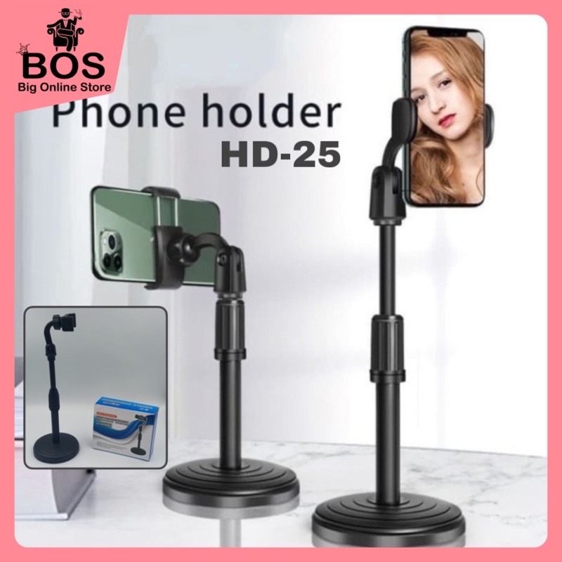 BOS - HOLDER HD25 | STAND HP HD-25 | STANDING HANDPHONE | PHONE HOLDER MEJA HD26