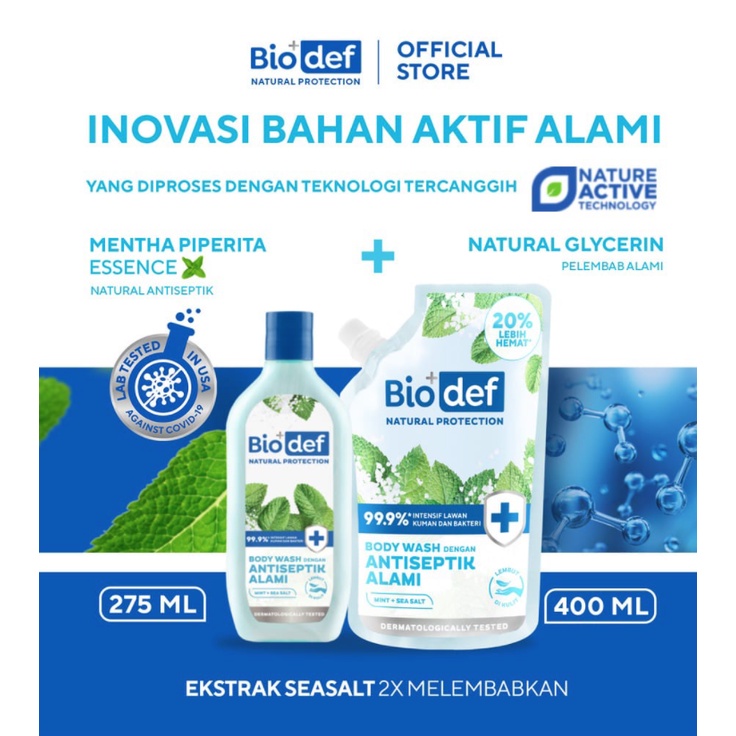 BioDef Natural Protection Body Wash