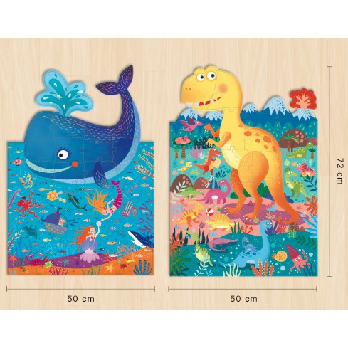 Zoetoys Joan Miro - Giant Puzzle Ocean Dino | Mainan Edukasi Anak  | Cari Kado | Cari Kado Natal