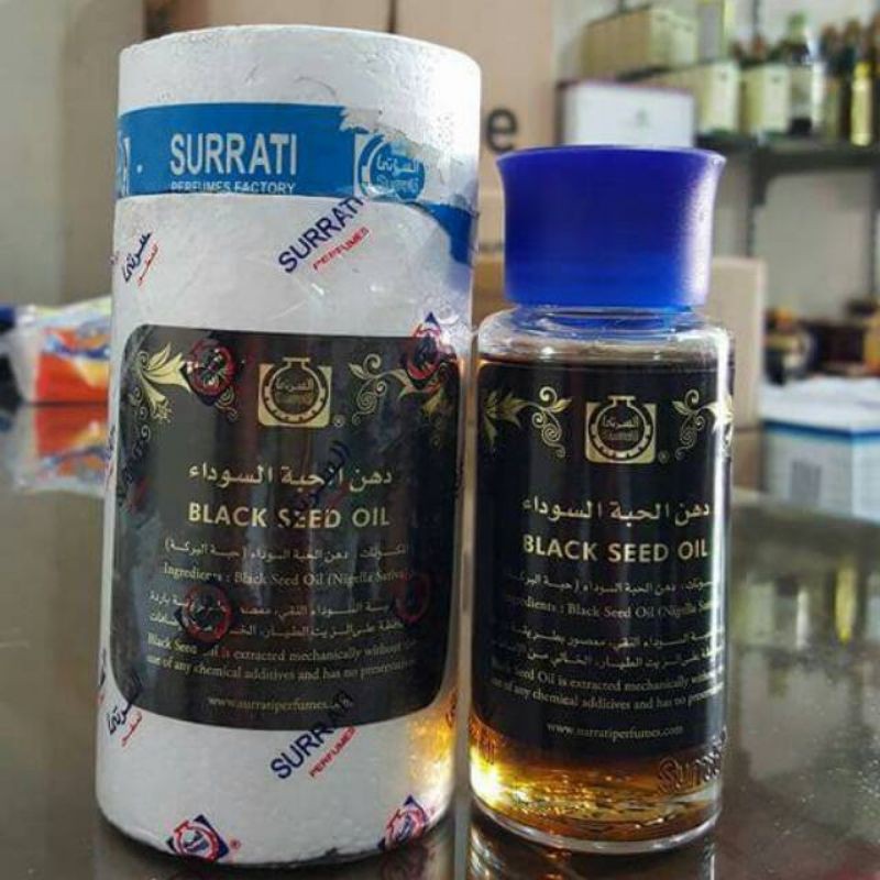 Minyak Habatussauda ori Arab Saudi By Surrati / black seed oil / minyak jinten hitam 100ml