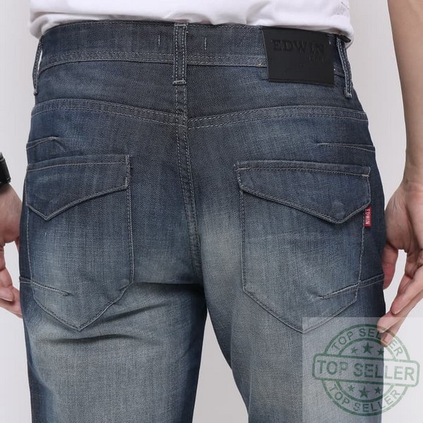 (Celana Murah) Edwin Celana Jeans EDW-2211-560 Regular Fit Pria Panjang Biru - Biru, 31 |DXT