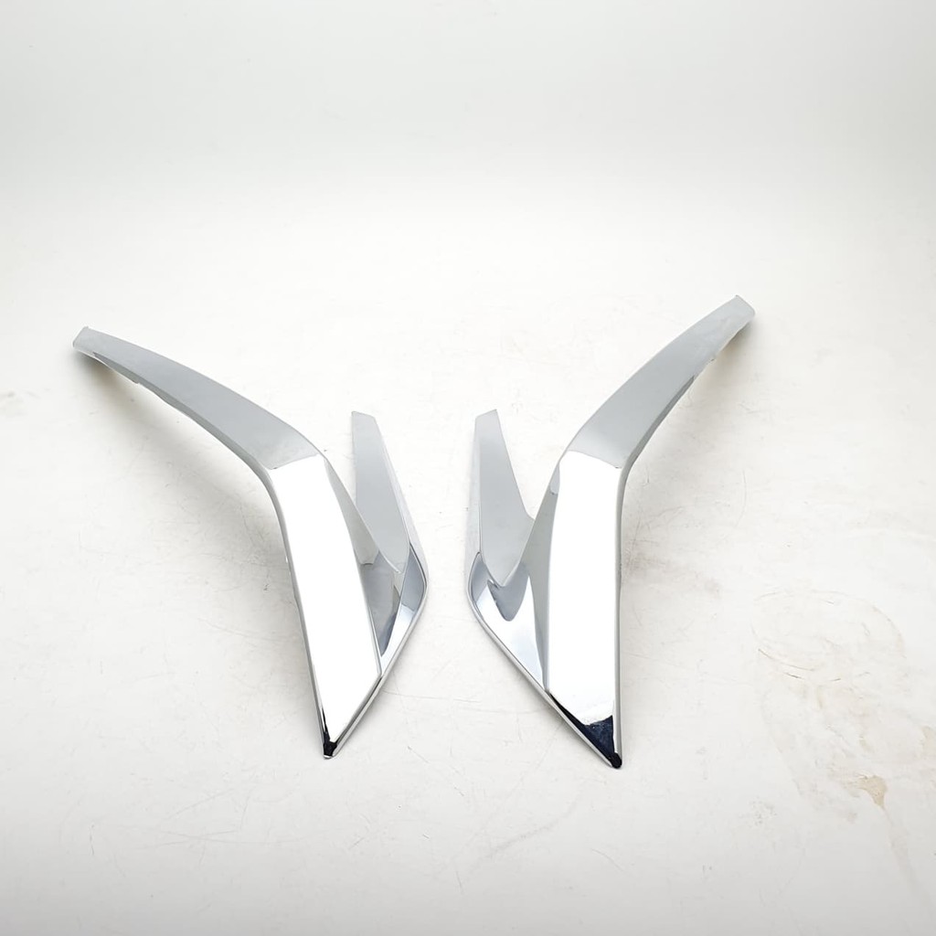 GOYANG HARGA; Cover Tutup Garnis Lis Alis Lampu Depan Vario 2018 Keyless Chrome 100%ORIGINAL